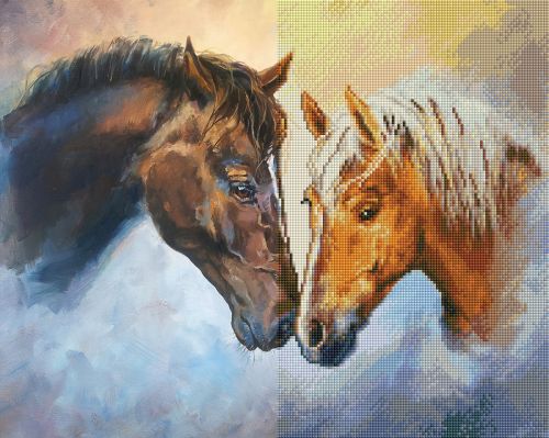 Διαμαντένια ταπετσαρία - Η αγάπη είναι για όλους, 40x50 cm