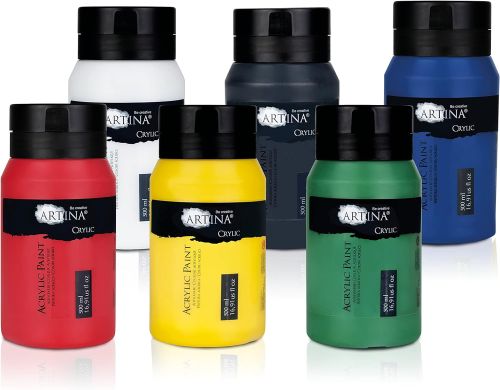 ΑΚΡΥΛΙΚΑ ΧΡΩΜΑΤΑ 6 ΧΡΩΜΑΤΑ X 500 ML