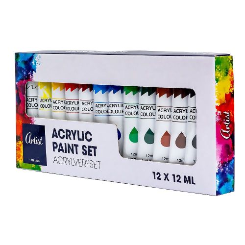 Ακρυλικά χρώματα Artist 12x12ml