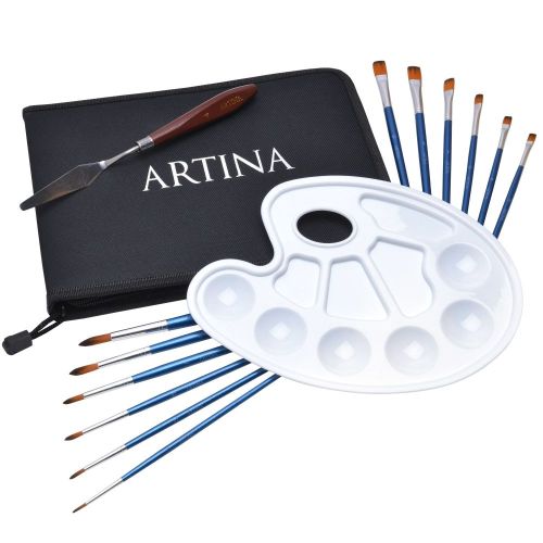 Σετ πινέλων με παλέτα Artina